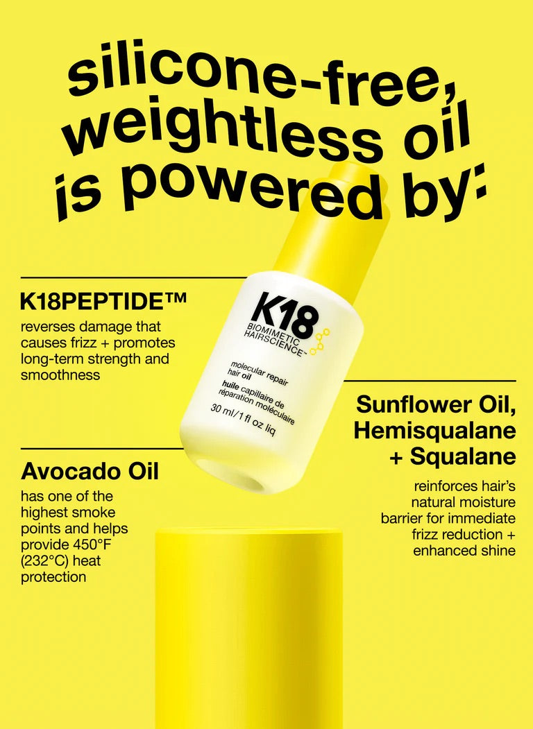 K18 PEPTIDE PREP™ molecular repair hair oil